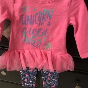 Baby girl long sleeve outfit set